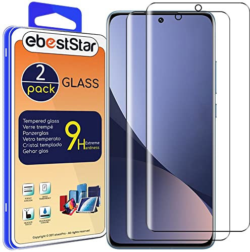 ebestStar - Cristal Templado Curvo x2 para Xiaomi 12, 12X, Protector Pantalla Película Vidrio, (Cobertura completa de los bordes)