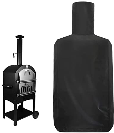 Pizzaofen Abdeckung Outdoor SchutzhüLle Wasserdichter Winddicht Uv-BestäNdiges Gartenofen Gartenkamin 68 * 63 * 160 Cm
