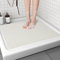Alfombra de ducha cuadrada antideslizante antideslizante 60x60 cm, tapete de baño de secado rápido para suelo de baño, tapete de bañera para ancianos (blanco)