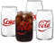 Greefun Lot de 4 gobelets en verre pour coca-cola