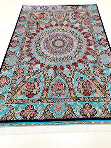Orientteppich aus 100% Naturseide (1 × 1,5 m)