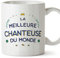 Mugffins Tasses pour CHANTEUSE - En Français - Cadeau original pour CHANTEUSE femme - Meilleur du Monde - 11 oz / 330 ml