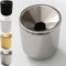 GC German Couture Keramik Stickbecher Aschenbecher kompatibel mit IQOS ILUMA PRIME TEREA Sticks u. Heets-Sticks + Glo Hyper Pro Air neo-Sticks u. Ploom X evo Zubehör f. Büro u. Zuhause, silber