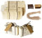 Wuuooei 50PCS kleine Kraft Papier Geschenkbox Hochzeit Schmuck Schachtel Gastgeschenke Süßigkeiten Schokolade Kartonagen Bonboniere Favour Boxen mit Schlagworten für Kinder Geburtstag, Hochzeit