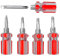 Mesee Kit de 5 Mini Tournevis Court pour Machine à Coudre 2 en 1 Tournevis à Tête Plate/Cruciforme Magnétique en Chrome Vanadium Tournevis avec Double Embout Interchangeables pour Réparation Bricolage