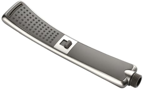 Handbrause Wasserfall-Handbrause mit 2 Funktionen, Hochdruck-Regenduschsprüher-Set, wassersparend, gebürstetes Nickel, Schwarz Wasser sparen