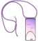 Paekear Handykette Handyhülle für Nokia G22 Hülle, Smartphone Necklace Hülle mit Band - Transparent Schutzhülle Stossfest - Schnur mit Case zum Umhängen in Violett