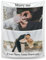 Yihariye Personalisierte Decke, Decke mit Foto und Text, Babydecke, Personalisierte Geburtstags, Gestalten Sie Foto-Geschenke für Mama, Papa, Kinder, Paare, Freunde, Hunde (2 Fotos)