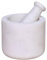BOX And Tree | Grand Mortier et Pilon En Marbre Blanc Naturel Artisanat fait a la main Pour Epices, Pesto, Herbes - Pilon pour Cuisine en Pierre Presse-agrumes - Diamètre,13cm (XL)