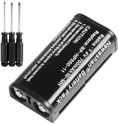 NEWASHAN Akku BP-HP550-11, kompatibel mit Sony MDR-RF855RK MDR-PF970RK MDR-RF811RK MDR-RF4000 MDR-RF810R MDR-RF925 MDR-RF540R MDR-RF800R 700 mAh 2,4 V Ni-MH H Akku Akku inkl. Schraubendreher