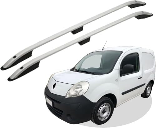 gxybr Dachgepäckträger Aluminiumlegierung Seitenstangen für Renault Kangoo L3 2008+, Dachträger Gepäckträger Seitenstangen Schienen Dachreling