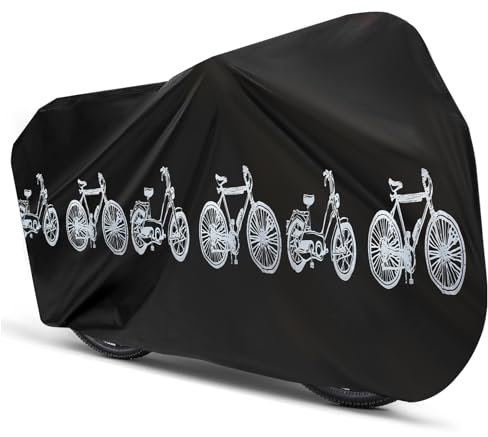 Fahrradabdeckung, Fahrradgarage Wetterfest, Fahrrad Abdeckplane, Wasser- Und Staubdicht, Robust Und Langlebig, Dickes Material, Geeignet für Fahrräder, Elektrofahrzeuge (200x100cm)