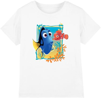 Finding Nemo Boy's Dory Nemo Unisex Kids T Shirt T-Shirt