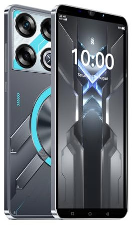 CatCalls 4G Günstiges Smartphone, 5.0'' Dual SIM Dual Kamera, Android OS, 16GB ROM【Expandable up to 128GB】, Support WiFi/Bluetooth/GPS/FM, Face Unlocked Mobile Phone (Black)
