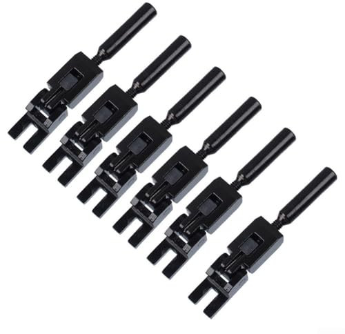 Zoegneer Sattel-Kompatibilitätsset, 6-teilig, mit sicheren Schlössern, speziell für Tremolo-Gitarrensaiten, untere Saitenstange für Floyd Rose Bridges (schwarz)