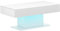 radelldar Couchtisch Wohnzimmertisch Hochglanz, Sofatisch mit LED Beleuchtung modern für Wohnzimmer, 110x55x50cm (Weiß)