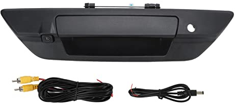 HaloVerde-Kofferraumgriff-Parkkamera mit CCD-Bildgebungstechnologie, 170-Grad-Weitwinkelansicht, IP66-zertifiziertes Gehäuse, NTSC-TV-Systemunterstützung für eine klare Sicht der (Schwarz)