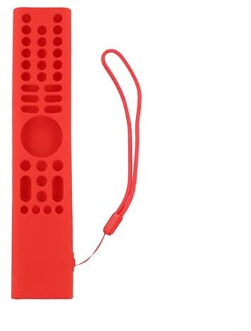 Silikon-Fernbedienungsabdeckung für Xiaomi XMRM-P3, stoßfeste Schutzhülle mit rutschfestem Griff, 360 Grad vollständige Abdeckung Haut für TV-Box S-tick, staubdicht, weiche Hülle (rot)