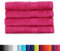 BaSaTex - Handtuch Set für Haushalt & Gäste 4er Pack - Frottee-Handtücher mit Aufhängeschlaufe aus weicher Baumwolle in 50x100cm- Waschtücher für Bad Öko-Tex Made in Green - Magenta