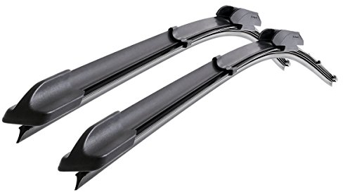 Mossa Vordere Scheibenwischer kompatibel mit Fiat Ducato II (1994-2006) - flache Wischerblätter. Wischerblätter - Set für Frontscheibe (Fahrer- + Beifahrerseite) (560 mm / 560 mm)
