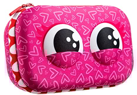 ZIPIT Wildlings Federmäppchen für Mädchen | Großes Mäppchen für die Schule | Etui für Kinder mit Organizer | Federmappe Rosa