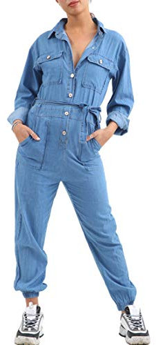SS7 Womens Denim Boiler Suit