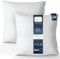 Moon Luxury 2er Pack Perkal Füllkissen, Innenkissen, Sofakissen ca. 50x50cm - 470g mit Hülle aus 100% Baumwolle (fest)