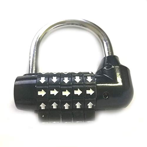 Ogquaton Verrou de sécurité Combinaison de mots 5 lettres Code Mot de passe Composer un mot de passe Sac de voyage Cadenas Bleu Créatif et utile