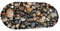 RHP Badewanneneinlage Badewannenmatte Duschmatte Anti-Rutsch-Matte Dusche Badewanne 35 x 67 cm (Grau Steine Oval)