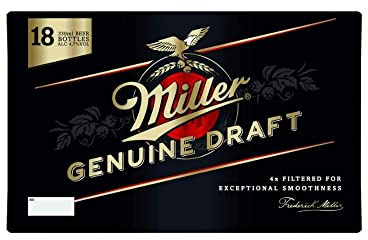 Miller Genuine Draft Lager Beer 18 x 330 ml (bottles)
