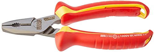 USAG U00850109 Pinza Universale isolata 1000V, Rosso