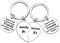 Waeceip 2PCs Weirdo 1 And Weirdo 2 keyring Friendship Gifts Best Friends Gifts For 2 Keychain Set Gifts For Friends Long Distance Gifts Jewellery (2PCs Weirdo #1#2 Style1)
