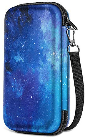 Graphing Calculator Carrying Case for TI-84 Plus CE, Fintie Hard EVA Shockproof Protective Box for TI-84 Plus/TI-83 Plus CE/Casio fx-9750GII (Starry Sky)