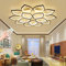 Moderne LED Deckenleuchte Dimmbar,Wohnzimmerlampe mit Fernbedienung Lichtfarbe Helligkeit Farbwechsel, Blatt Design Acryl Deckenlicht, Schlafzimmer Deckenlampe Deckenstrahler Lampe Deko Kronleuchter