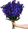 Künstliche lilafarbene blaue Orchidee, künstliche Blumen, violette Orchideen, Seidenblumen für Hochzeit, Abendessen, Zuhause, Restaurant, Dekoration, Brautstrauß, Korsage, Kranz, Dekor (16)