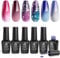 Beetles Gel Nail Polishes- 6 Color Changing Crystal Ball Gel Polish Kit Popular Nail Art Design Soak Off Nail Lamp Nail Polish Gel DIY Manicure Kit Beauty Gifts Nails Art