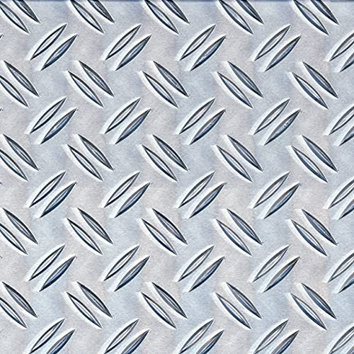 Alberts 497217 Strukturblech | Riffel-Prägung | Aluminium, natur | 250 x 500 x 1,5 mm | 2er Set