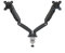 Barkan Dual Gas Spring Monitor Desk Mount for Flat/Curved Screens Sizes 13-29 inch, Full Motion - 5 Movements, Ergonomic, 360 Degree Rotation, Touch & Tilt, Holds up to 6kg X 2
