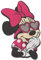 Disney Minnie Mouse Comic Kinder - Aufnäher, Bügelbild, Aufbügler, Applikationen, Patches, Flicken, Zum Aufbügeln, Größe: 8,3 x 4,7 cm