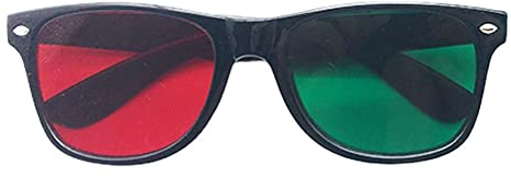TOSSPER 1 Stück Rote Grüne Brille Brille Für Amblyopie Training Visual Funktion Testtraining Rote Und Grüne Glasse