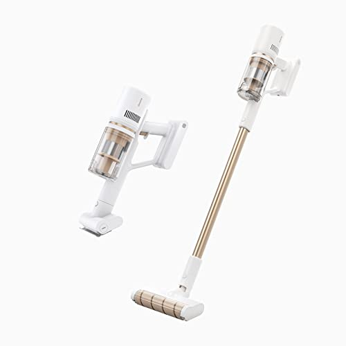 DREAME P10Pro Akku Staubsauger Kabellos, 130AW Starke Saugleistung, 60 Min. Laufzeit, LED-Anzeige Stabstaubsauger perfekt für Hartboden, VPD2, weiß
