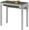 ASTIMESA ala caída Mesa de Cocina, Metal, Grafito, 80x40cm-extendida 80x60 cms