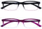 OPULIZE See - Occhiali Filtro Set da 2 Luce Blu Montatura Stretta Cerniere a Molla Migliorano il Sonno Gaming Computer Anti Riflesso Rosa al Nero Viola Uomo Donna BB9-45