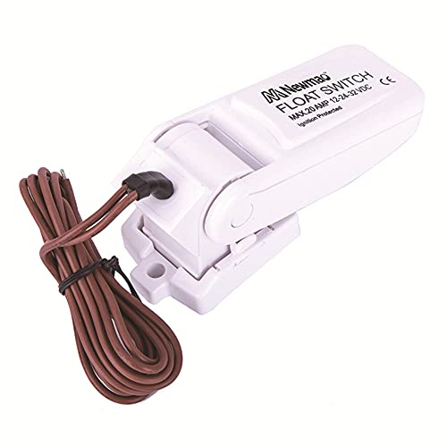 Bilgepumpen Schwimmerschalter, 12V/24V Automatische Bilgepumpen Schalter mit feuchtigkeitsdichten Dichtungen Zündgeschützter für Boot Yacht Caravan Camping Marine Angeln Wasserpumpe