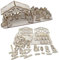 Weihnachtskrippe aus Birkensperrholz Holzbastelset - Krippe, Krippenfiguren zum bemalen, Kinder geeignet - Weihnachtsdeko aus Holz, Weihnachtsdekoration - schöne Geschenk-Idee zu Weihnachten