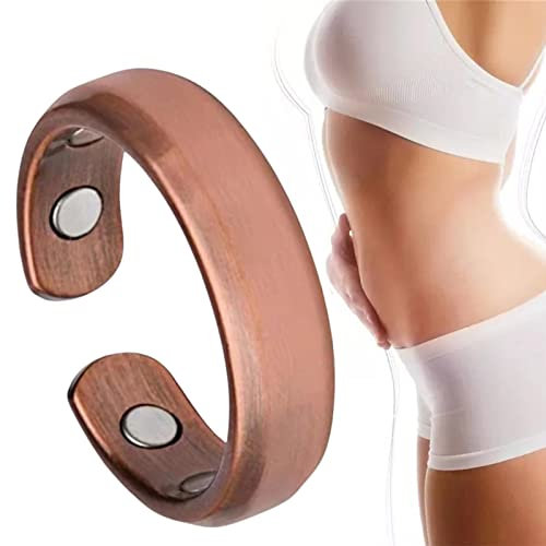 WEITING Magnetring Lymphtherapie - Verstellbare Fingerringe Therapeutischer Magnetring - Einstellbarer Magnet-Lymph-Entgiftungsring Therapeutischer Magnetring für Frauen Männer