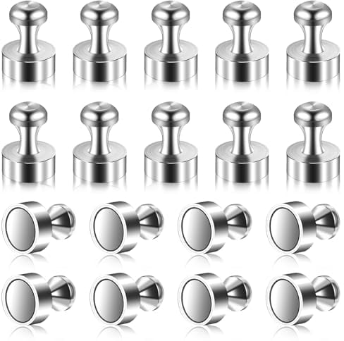 24 Stück Neodym Magnet, 12 x 16mm Magnete Stark N52 Magnete Klein Kegelmagnete für Magnettafel Kühlschrank Pinnwand