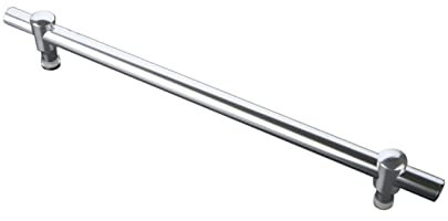 Shower Door Handle Stainless Steel, Adjustable Grab Bar for Bathroom Glass Door, Polished Finish Door Handle Sets Replacement Single Side Door (Size : 550mm)