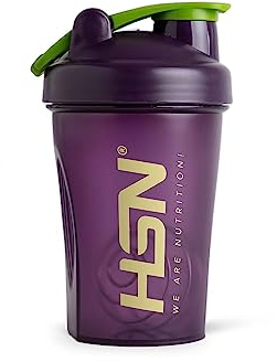 HSN Shaker We Are Nutrition – Verre mélangeur avec boule mélangeuse, fermeture hermétique, bouchon anti-fuite, sans odeur, facile à nettoyer 400 ml