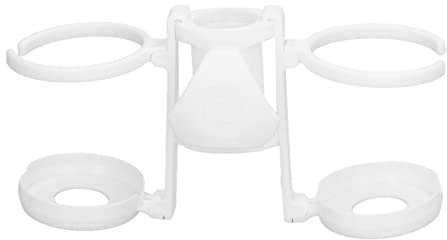 Portabicchieri per ombrellone da spiaggia Portabicchieri da appendere per ombrellone leggero e resistente per viaggi in spiaggia Bianco Per picnic e campeggio